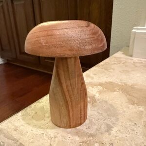 Wooden Mushroom Decor 5” tall